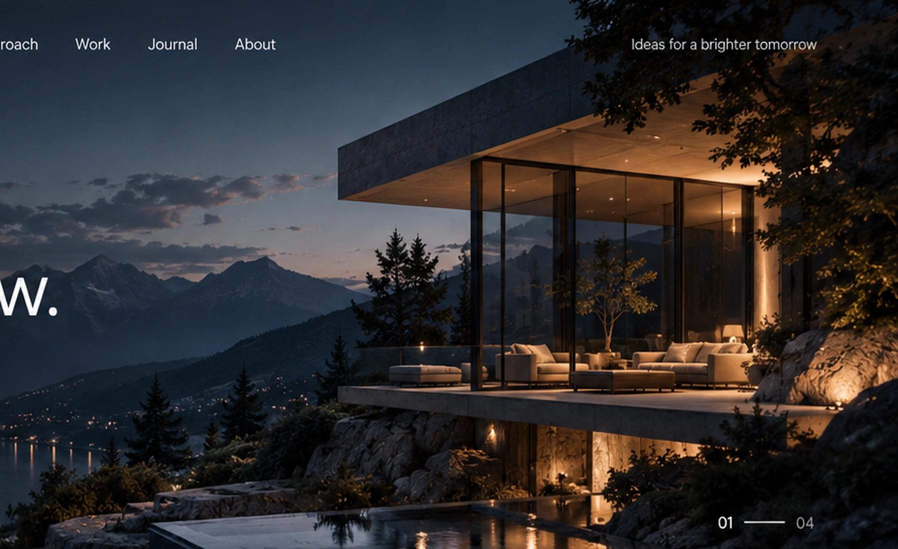 Architecture at dusk